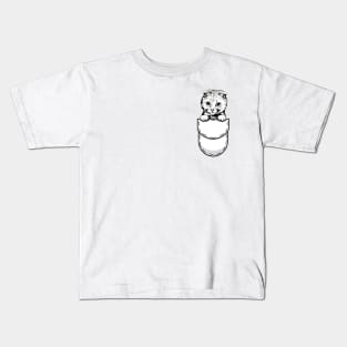 Funny Scottish Fold Pocket Cat Kids T-Shirt